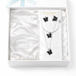 Silver Plated Necklace & Earrings Set for Women | Korean Fashion Jewellery Gift Combo for Girls